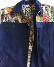 Load image into Gallery viewer, &quot;Marked for love&quot; denim vest