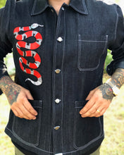 Load image into Gallery viewer, &quot;Milk and Honey&quot; denim jacket