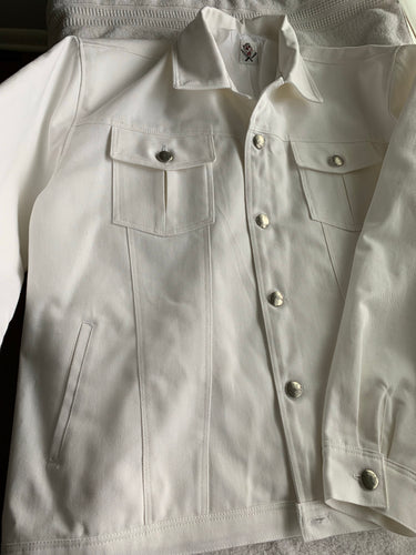 “Blanco Demonio” (white demon) white denim jacket