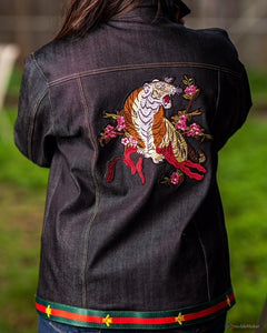 "California Dreamin” with Japanese embroidered tiger